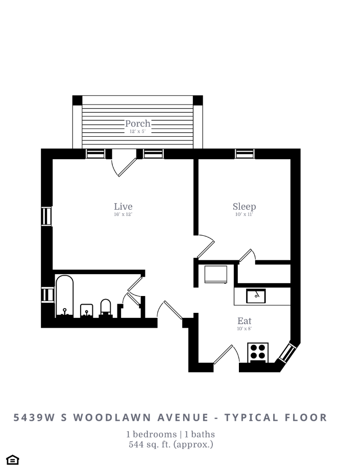 5439-45 S Woodlawn Ave 1 Bed Apartment for Rent - Photo Gallery 9